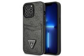 Puhelin - Kannet ja kotelot - GUESS GUHCP13LP4TPK iPhone 13 Pro / 13 6.1" black/black hardcase 4G Triangle Logo Cardslot - 3666339048181