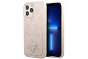Puhelin - Kannet ja kotelot - GUESS 4G Triangle Logo Cardslot Case for iPhone 13 Pro / 13 - Pink - 3666339047740