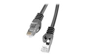 Verkkokaapelit - Lanberg patch cable - 20 m - black RAL 9004 - Musta - PCF6-10CC-2000-BK