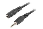Audiokaapelit - Lanberg audio extension cable - 5 m - CA-MJFJ-10CC-0050-BK