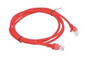 Verkkokaapelit - Lanberg patch cable - 1.5 m - red RAL 3017 - Punainen - PCU5-10CC-0150-R