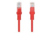 Verkkokaapelit - Lanberg patch cable - 3 m - red RAL 3017 - Punainen - PCU6-10CC-0300-R