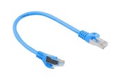 Verkkokaapelit - Lanberg patch cable - 25 cm - blue RAL 5012 - Sininen - PCF6-10CC-0025-B