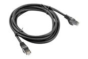 Verkkokaapelit - Lanberg patch cable - 50 cm - black RAL 9004 - Musta - PCF6-10CC-0050-BK
