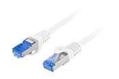Verkkokaapelit - Lanberg patch cable - 0.5 m - white RAL 9010 - Sininen - PCF6A-10CC-0050-W