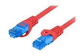 Verkkokaapelit - Lanberg patch cable - 2 m - red RAL 3017 - Punainen - PCF6A-10CC-0200-R