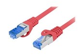 Verkkokaapelit - Lanberg patch cable - 10 m - red RAL 3017 - Punainen - PCF6A-10CC-1000-R