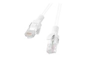 Verkkokaapelit - Lanberg patch cable - 25 cm - white RAL 9010 - Valkoinen - PCU5-10CC-0025-W