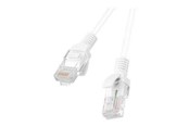 Verkkokaapelit - Lanberg patch cable - 3 m - white RAL 9010 - Valkoinen - PCU6-10CC-0300-W