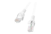 Verkkokaapelit - Lanberg patch cable - 2 m - white RAL 9010 - Valkoinen - PCU6-10CC-0200-W