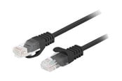 Verkkokaapelit - Lanberg patch cable - 7.5 m - black RAL 9004 - Musta - PCU5-10CC-0750-BK