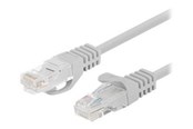 Verkkokaapelit - Lanberg patch cable - 7.5 m - grey RAL7035 - Harmaa - PCU5-10CC-0750-S