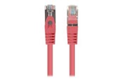 Verkkokaapelit - Lanberg patch cable - 50 cm - red RAL 3017 - Punainen - PCF6-20CC-0050-R