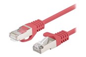 Verkkokaapelit - Lanberg patch cable - 1 m - red RAL 3017 - Punainen - PCF6-20CC-0100-R