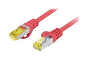 Verkkokaapelit - Lanberg patch cable - 25 cm - red RAL 3017 - Punainen - PCF6A-10CU-0025-R
