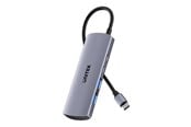USB hub - Unitek uHUB Q4 - hub - 4-in-1 10Gbps - 4 ports USB hub - 4 porttia - Harmaa - H1112DGY01