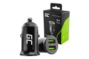 Puhelin - Adapterit & Laturit - Green Cell PowerRide Nano36 car power adapter - 2 x USB - 36 watt - CADM-GC-36AA