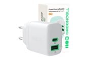 Puhelin - Adapterit & Laturit - Green Cell PowerSource Duo30 - CHARB-GC-30AC-W