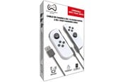 Pelit - lisävarusteet - Deep Explorer 2-in-1 Joy-Con Fast Charging Cable - Laturi - Nintendo Switch - 721688537588