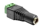 Sisäiset virtakaapelit - DeLOCK - power adapter - 2 pin terminal block to DC jack 5.5 x 2.5 mm - 65485