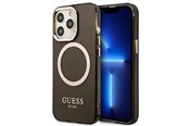 Puhelin - Kannet ja kotelot - GUESS Gold Outline Translucent MagSafe case for iPhone 13 Pro Max - black - 3666339057046