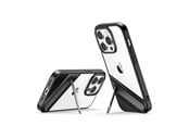 Puhelin - Kannet ja kotelot - UGREEN LP635 Hard Cover Case with Gel Frame and Built-in Stand for iPhone 14 Pro - Black - 90926