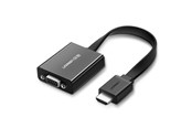 Näyttökaapeli - UGREEN 40248 Adapter / HDMI - VGA micro USB / audio 3.5mm mini jack - Black - 40248