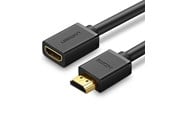 Näyttökaapeli - UGREEN HD107 HDMI (Male) to HDMI (Female) 4K Cable 1m - Black - 10141