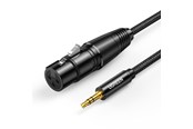 Audiokaapelit - UGREEN AV182 audio cable 3.5mm mini jack (male) - XLR (female) 1m - Black - 20763