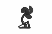 Vauvatarvikkeet - Fresh Kid Stroller fan black - 3049