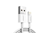 USB kaapelit - UGREEN US155 USB-A / Lightning MFi 2.4A cable - 1m - white - 20728