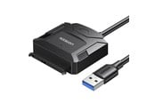 Kovalevyt - lisätarvikkeet - UGREEN 2.5'' / 3.5'' hard drive adapter cable (USB-A 3.0 - SATA) - Black - 20611