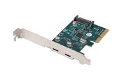 Ohjainkortit - Lanberg - USB adapter - PCI Express x1 - USB-C 3.2 Gen 2 x 2 - PCE-UC3-002