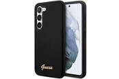 Puhelin - Kannet ja kotelot - GUESS GUHCS23MSLSMK S23+ S916 black/black hardcase Silicone Vintage Gold Logo - 3666339114824