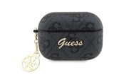Puhelin - Muut lisävarusteet - GUESS GUAP2G4GSMK AirPods Pro 2 cover black/black 4G Charm Collection - 3666339102425