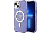Puhelin - Kannet ja kotelot - GUESS GUHMP14MHCMCGU iPhone 14 Plus 6.7" purple/purple hardcase Glitter Gold MagSafe - 3666339125677