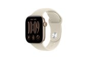 Älykellot, Urheilukellot & Aktiivisuusrannekkeet - Apple Watch Series 12 GPS 42mm Light Gold Aluminium Case with Sand Sport Band - M/L - MJEE4QN/A