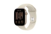 Älykellot, Urheilukellot & Aktiivisuusrannekkeet - Apple Watch Series 12 GPS 46mm Light Gold Aluminium Case with Sand Sport Band - M/L - MJEP4QN/A