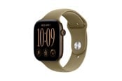 Älykellot, Urheilukellot & Aktiivisuusrannekkeet - Apple Watch Series 12 GPS 46mm Dark Bronze Aluminium Case with Olive Sport Band - M/L - MJEU4QN/A