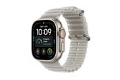 Älykellot, Urheilukellot & Aktiivisuusrannekkeet - Apple Watch Ultra 4 GPS + Cellular 49mm Natural Titanium Case with Translucent Grey Ocean Band - MJAD4DH/A