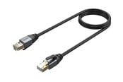 Verkkokaapelit - Unitek network cable - 1.5 m - black - Musta - 1m - C18149AGY03-1.5M