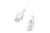 Verkkokaapelit - Lanberg patch cable - 2 m - white RAL 9010 - Valkoinen - PCU5-10CC-0200-W