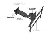 Seinäkiinnitys, AV-kiinnikkeet & AV-kalusteet - Multibrackets M Pro Series mounting component - 30 cm - black - Max - recommended for - 7340234815784