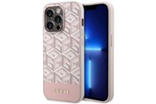 Puhelin - Kannet ja kotelot - GUESS GUHMP14LHGCFSEP iPhone 14 Pro 6.1" pink/pink hard case GCube Stripes MagSafe - 3666339112523