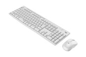 Näppäimistöt - Logitech MK295 Silent - keyboard and mouse set - French - off white Input Device - Näppäimistö ja Hiirisetti - Ranskalainen - Valkoinen - 920-009820