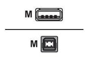 USB kaapelit - Sharkoon - USB cable - USB Type B to USB - 3 cm - 4044951015276