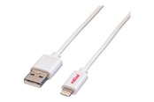 USB kaapelit - Roline Lightning cable - Lightning / USB - 1 m - 11.02.8321