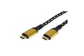 USB kaapelit - Roline Gold - USB-C cable - USB-C to USB-C - 1 m - 11.02.9038