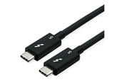 FireWire / ThunderBolt-kaapelit ja adapterit - Roline - Thunderbolt cable - USB-C to USB-C - 1 m - 11.02.9112