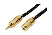 Audiokaapelit - Roline Gold audio extension cable - 2.5 m - 11.09.4753